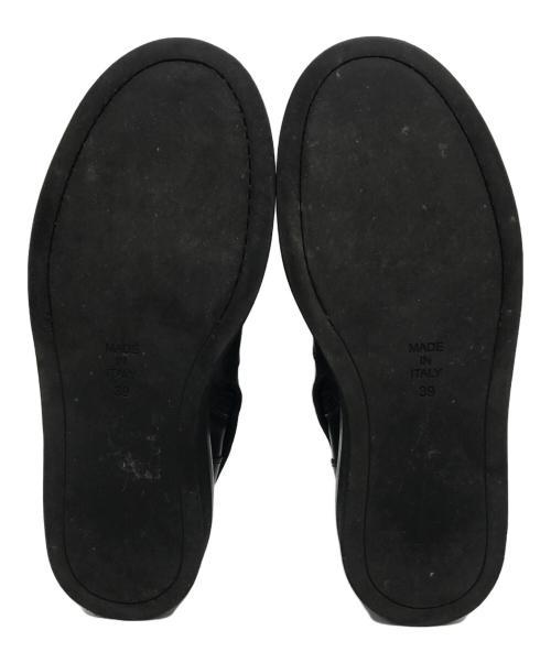 ANN DEMEULEMEESTER（アンドゥムルメステール）ANN DEMEULEMEESTER (アンドゥムルメステール) サイドジップブーツ ブラック サイズ:39の古着・服飾アイテム