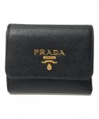 PRADAプラダ）の古着「サフィアーノマルチカラー財布」｜ブラック