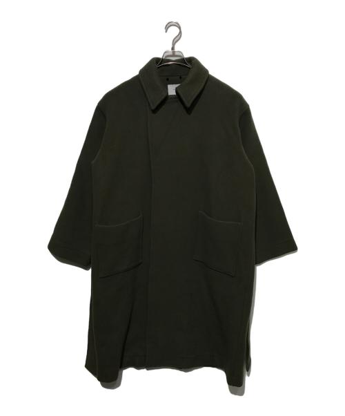 ATHA（アタ）ATHA (アタ) ダブルメルトンマキシコート グリーン サイズ:Fの古着・服飾アイテム