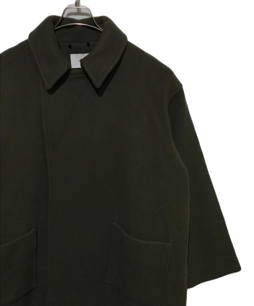 ATHA（アタ）ATHA (アタ) ダブルメルトンマキシコート グリーン サイズ:Fの古着・服飾アイテム