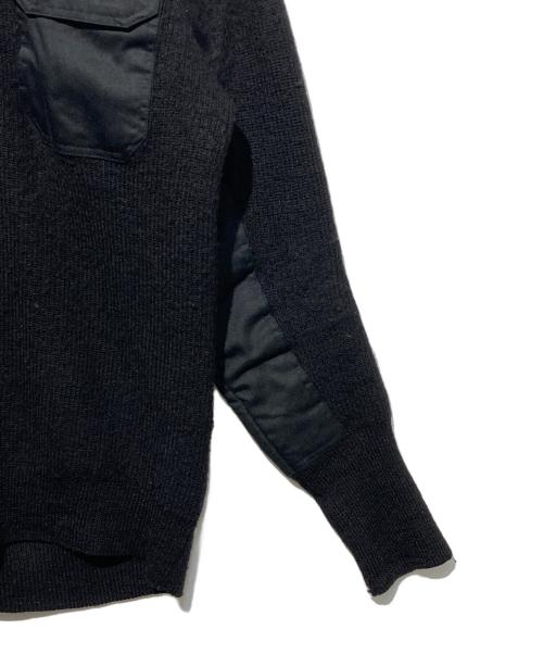 Swedish Army（スウェーデン軍）Swedish Army (スウェーデン軍) 切替ニット ブラック サイズ:56の古着・服飾アイテム