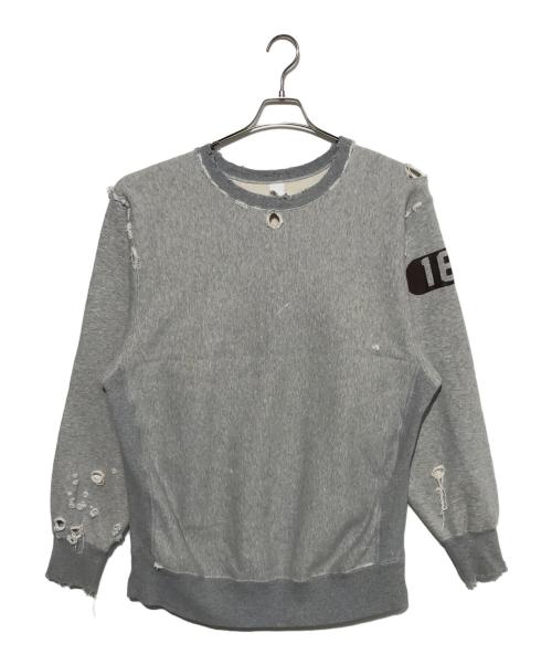 JACKSON MATISSE（ジャクソンマティス）JACKSON MATISSE (ジャクソンマティス) ダメージ加工スウェット グレー サイズ:Ｌの古着・服飾アイテム