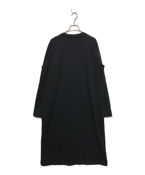 journal standard luxe（ジャーナルスタンダード ラックス）journal standard luxe (ジャーナルスタンダード リュクス) ポンチ クルーネックワンピース ブラック サイズ:FREEの古着・服飾アイテム