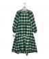 little sunny bite（リトルサニーバイト）の古着「チェックティアードワンピース」｜グリーン×ホワイト
