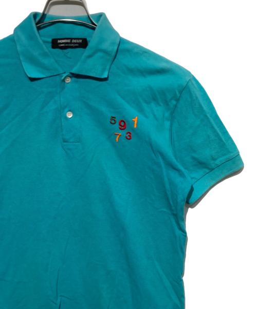 COMME des GARCONS HOMME DEUX（コムデギャルソン オム ドゥ）COMME des GARCONS HOMME DEUX (コムデギャルソン オム ドゥ) ポロシャツ ブルー サイズ:Sの古着・服飾アイテム