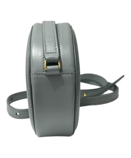 CELINE（セリーヌ）CELINE (セリーヌ) Cuir Triomphe Oval ショルダーバッグ ブルーの古着・服飾アイテム