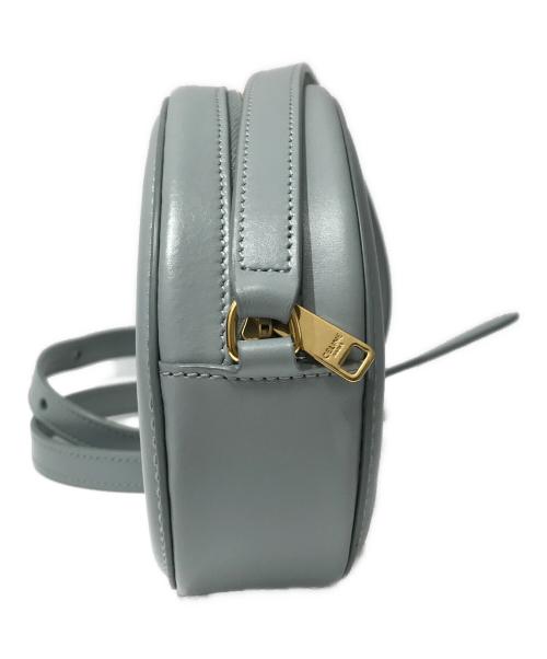 CELINE（セリーヌ）CELINE (セリーヌ) Cuir Triomphe Oval ショルダーバッグ ブルーの古着・服飾アイテム