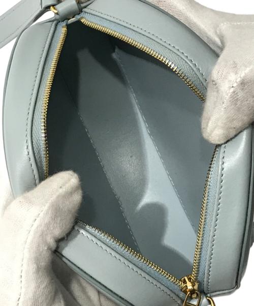 CELINE（セリーヌ）CELINE (セリーヌ) Cuir Triomphe Oval ショルダーバッグ ブルーの古着・服飾アイテム