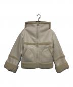 AND MARYアンドマリー）の古着「Gigi mouton jacket」｜ホワイト