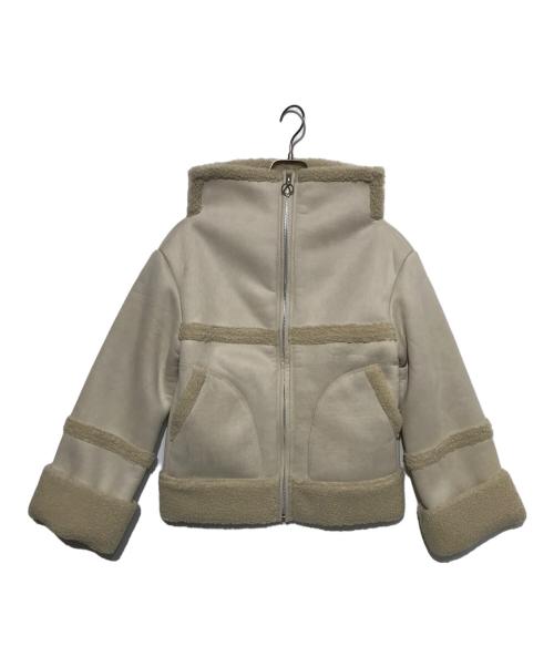 AND MARY（アンドマリー）AND MARY (アンドマリー) Gigi mouton jacket ホワイト サイズ:FREEの古着・服飾アイテム