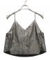 UN3D.（アンスリード）の古着「FAKE LEATHER CAMISOLE」｜グレー