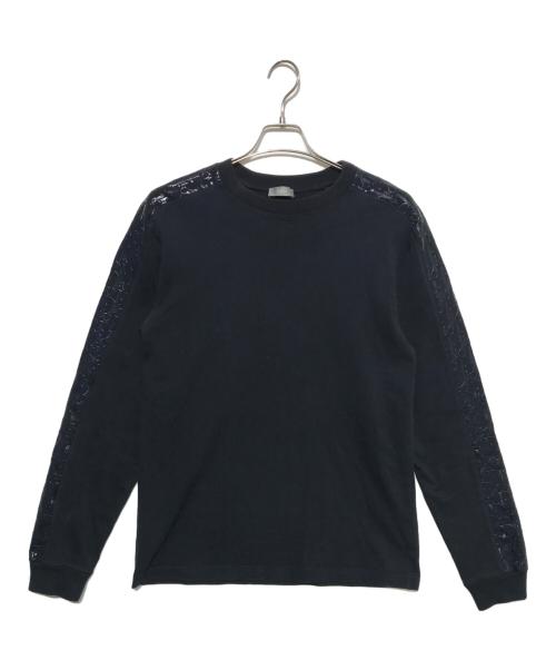 DIOR HOMME（ディオール オム）DIOR HOMME (ディオール オム) オブリークアームサイドラインコンパクトスウェット ネイビー サイズ:Mの古着・服飾アイテム