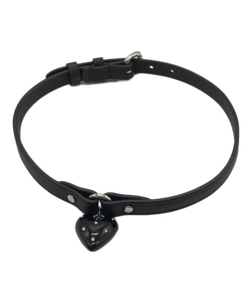 COACH（コーチ）COACH (コーチ) ハートチャームレザーチョーカー ブラックの古着・服飾アイテム