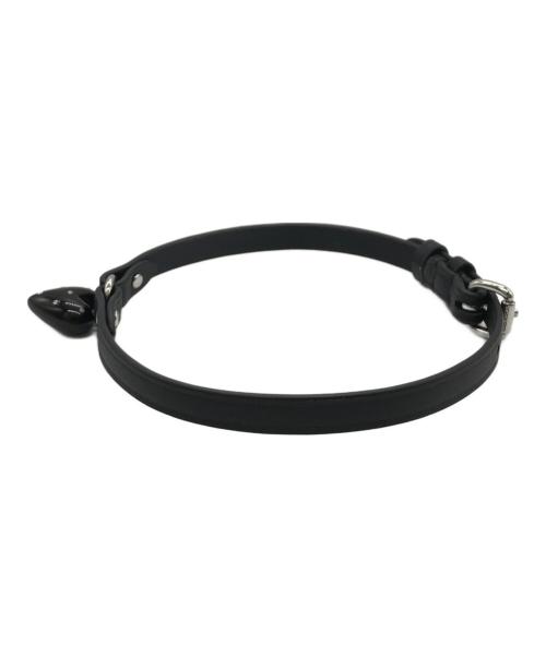 COACH（コーチ）COACH (コーチ) ハートチャームレザーチョーカー ブラックの古着・服飾アイテム