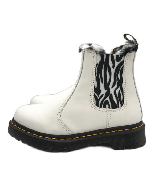 Dr.Martens（ドクターマーチン）Dr.Martens (ドクターマーチン) LEONOREサイドゴアブーツ ホワイト サイズ:UK3の古着・服飾アイテム