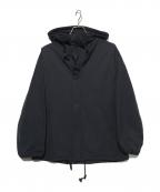 AURALEEオーラリー）の古着「HIGH DENSITY/CLOTH HOODED BLOUSONHIGH DENSITY/CLOTH HOODED BLOUSON」｜ブラック