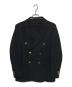 TOMORROW LAND PILGRIM（トゥモローランド ピルグリム）の古着「コットンジャージー 6Bダブルブレストブレザージャケット DONDI」｜ブラック
