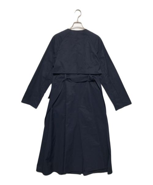 ELIN（エリン）ELIN (エリン) STUDIOUS (ステュディオス) 別注 LADY NO COLLAR TRENCH COAT ネイビー サイズ:36の古着・服飾アイテム