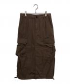 COACHコーチ）の古着「カーゴ マキシ スカート・オーガニック コットン」｜ブラウン
