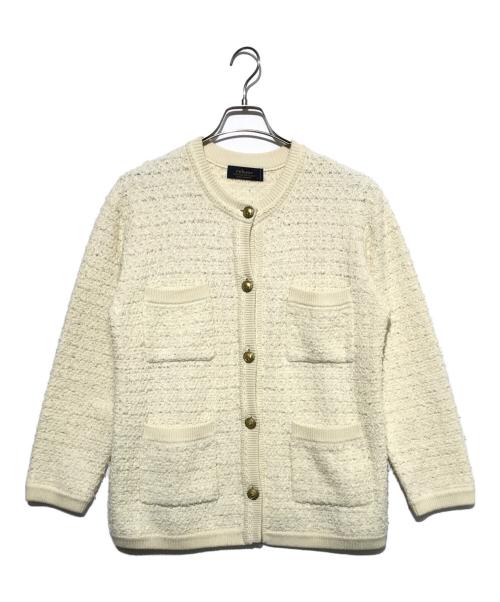 JOURNAL STANDARD（ジャーナルスタンダード）JOURNAL STANDARD (ジャーナル スタンダード) JOURNAL STANDARD TWEEDYニットジャケット ベージュ サイズ:FREEの古着・服飾アイテム