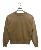 FULLCOUNTフルカウント）の古着「Double V Set In Sleeve Mother Cotton ダブル V セット スリーブ マザーコットン クルーネックスウェット」｜ブラウン