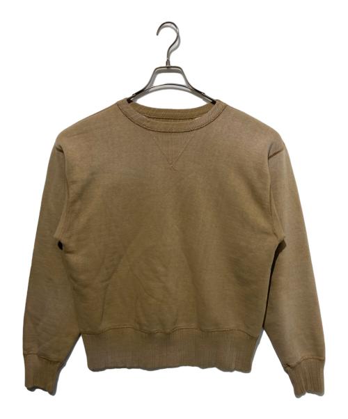 FULLCOUNT（フルカウント）FULLCOUNT (フルカウント) Double V Set In Sleeve Mother Cotton ダブル V セット スリーブ マザーコットン クルーネックスウェット ブラウン サイズ:42の古着・服飾アイテム