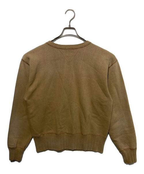 FULLCOUNT（フルカウント）FULLCOUNT (フルカウント) Double V Set In Sleeve Mother Cotton ダブル V セット スリーブ マザーコットン クルーネックスウェット ブラウン サイズ:42の古着・服飾アイテム