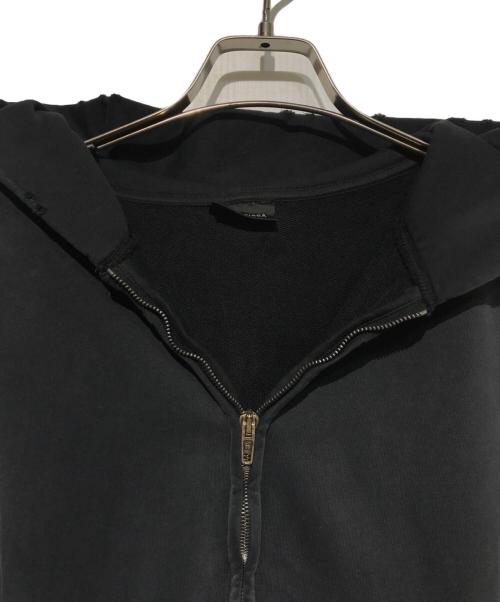 BALENCIAGA（バレンシアガ）BALENCIAGA (バレンシアガ) Tape Type Ripped Pocket Hoodie ブラック サイズ:Lの古着・服飾アイテム