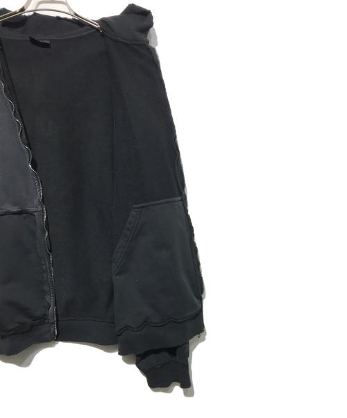 BALENCIAGA（バレンシアガ）BALENCIAGA (バレンシアガ) Tape Type Ripped Pocket Hoodie ブラック サイズ:Lの古着・服飾アイテム