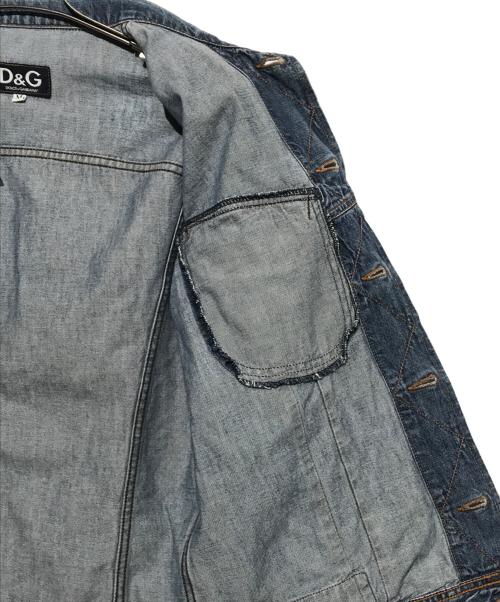 DOLCE & GABBANA（ドルチェ＆ガッバーナ）DOLCE & GABBANA (ドルチェ＆ガッバーナ) デニムジャケット インディゴ サイズ:Mの古着・服飾アイテム
