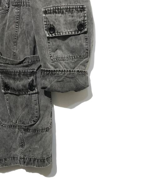 D&G（ディーアンドジー）D&G (ディーアンドジー) ウォッシュ加工ギミックポケットコート ブラック サイズ:34/48の古着・服飾アイテム