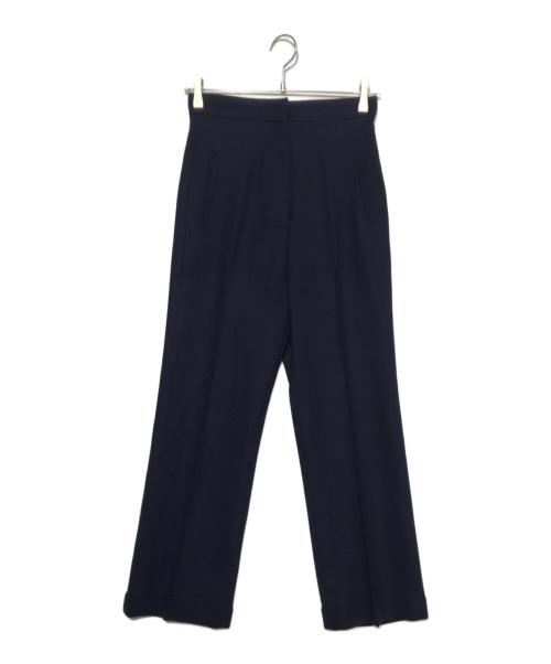 jacquemus（ジャックムス）JACQUEMUS (ジャックムス) センタープレスパンツ ネイビー サイズ:34の古着・服飾アイテム