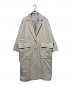 emmiエミ）の古着「リサイクルウールロングコート」｜ホワイト