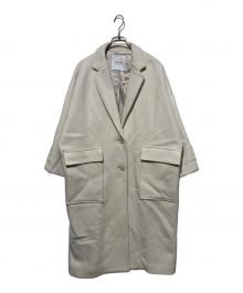 emmi（エミ）の古着「リサイクルウールロングコート」｜ホワイト