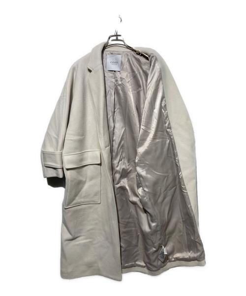 emmi（エミ）emmi (エミ) リサイクルウールロングコート ホワイト サイズ:Ｓ 未使用品の古着・服飾アイテム