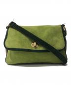 MIU MIUミュウミュウ）の古着「turn lock suede bag」｜グリーン