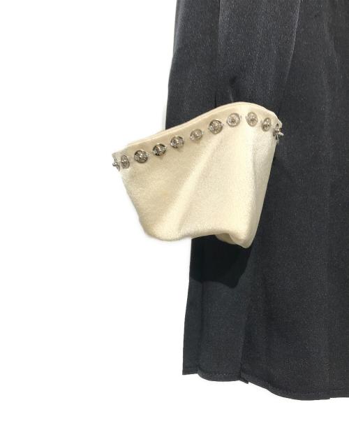 CHANEL（シャネル）CHANEL (シャネル) ディタッチャブルシルクブラウス ブラック サイズ:36の古着・服飾アイテム