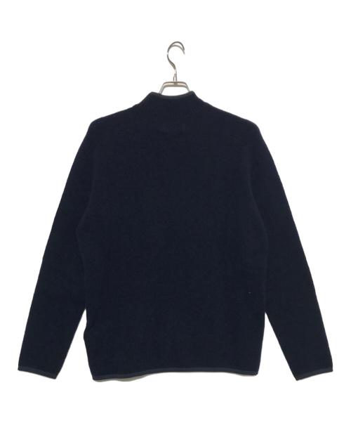 STONE ISLAND（ストーンアイランド）STONE ISLAND (ストーンアイランド) brushed wool blend pullover sweater ネイビー サイズ:L 未使用品の古着・服飾アイテム