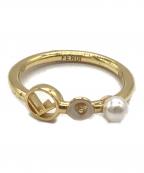 FENDIフェンディ）の古着「エフイズフェンディリング」｜ゴールド