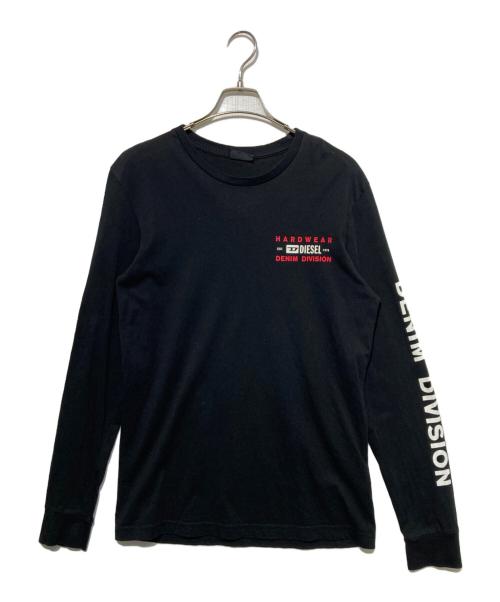 DIESEL（ディーゼル）DIESEL (ディーゼル) ロングスリーブカットソー ブラック サイズ:Sの古着・服飾アイテム