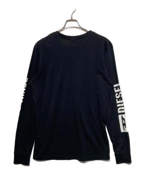 DIESEL（ディーゼル）DIESEL (ディーゼル) ロングスリーブカットソー ブラック サイズ:Sの古着・服飾アイテム