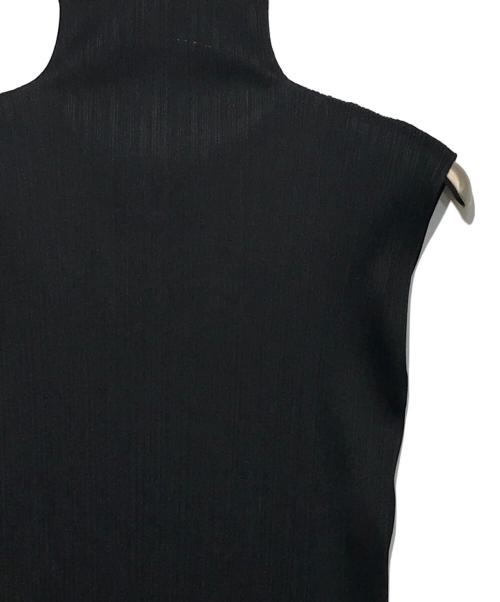PLEATS PLEASE（プリーツプリーズ）PLEATS PLEASE (プリーツプリーズ) ハイネックノースリーブワンピース ブラック サイズ:4の古着・服飾アイテム