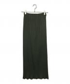 PLEATS PLEASEプリーツプリーズ）の古着「プリーツスカート」｜グリーン