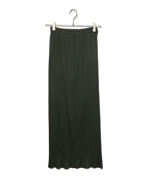 PLEATS PLEASE（プリーツプリーズ）PLEATS PLEASE (プリーツプリーズ) プリーツスカート グリーン サイズ:3の古着・服飾アイテム