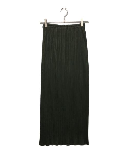 PLEATS PLEASE（プリーツプリーズ）PLEATS PLEASE (プリーツプリーズ) プリーツスカート グリーン サイズ:3の古着・服飾アイテム