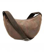 ETROエトロ）の古着「ハーフムーンショルダーバッグ」｜ブラウン