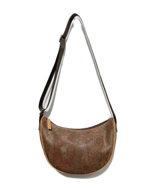 ETRO（エトロ）ETRO (エトロ) ハーフムーンショルダーバッグ ブラウンの古着・服飾アイテム