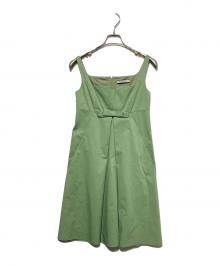 FOXEY NEWYORK（フォクシーニューヨーク）の古着「ノースリーブワンピース」｜グリーン