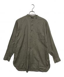 leno（リノ）の古着「バンドカラーシャツ」｜カーキ