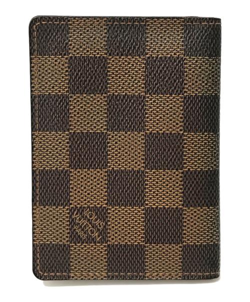 LOUIS VUITTON（ルイ ヴィトン）LOUIS VUITTON (ルイ ヴィトン) ポルト2カルト ヴェルティカル パスケース ブラウンの古着・服飾アイテム